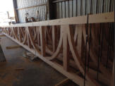 mortise and tenon trusses with curved webs