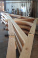 Mortise & Tenon truss with curved chord