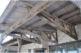 timber truss reclaimed wood